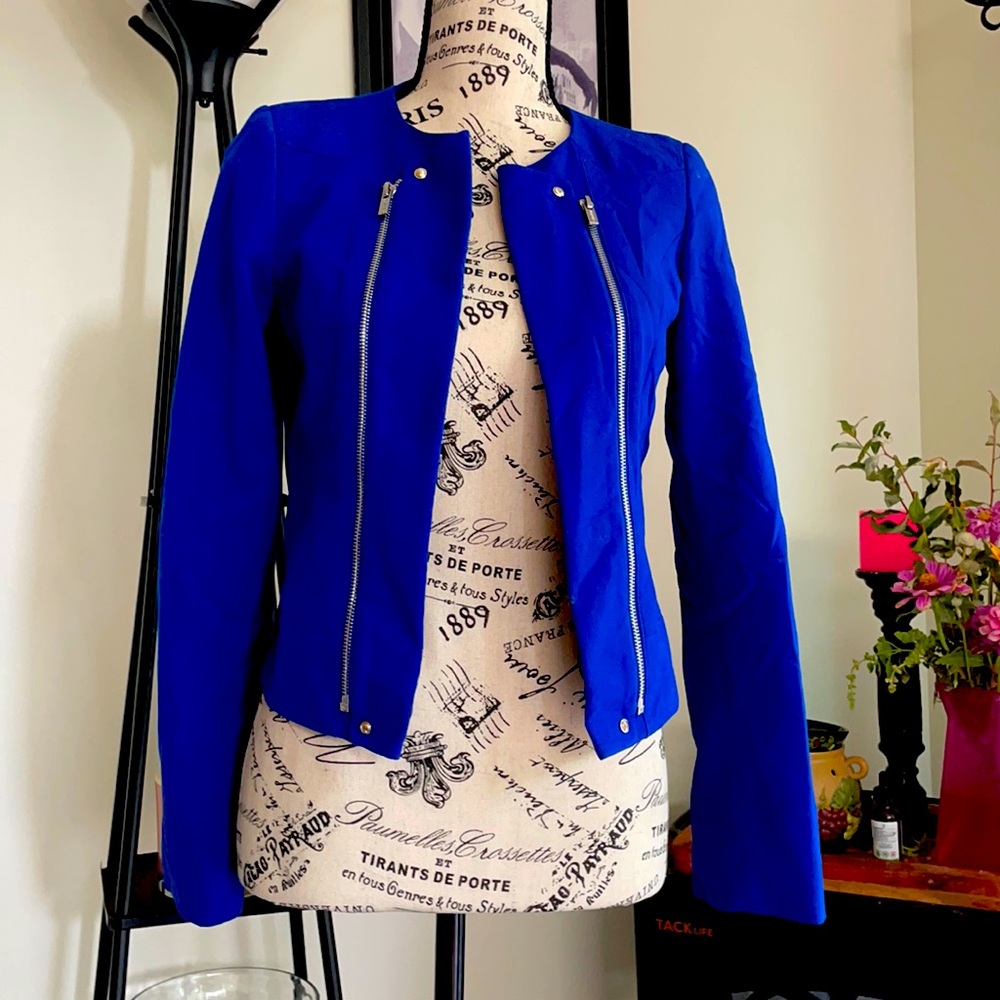 Calvin Klein Blue Blazer Size 2P